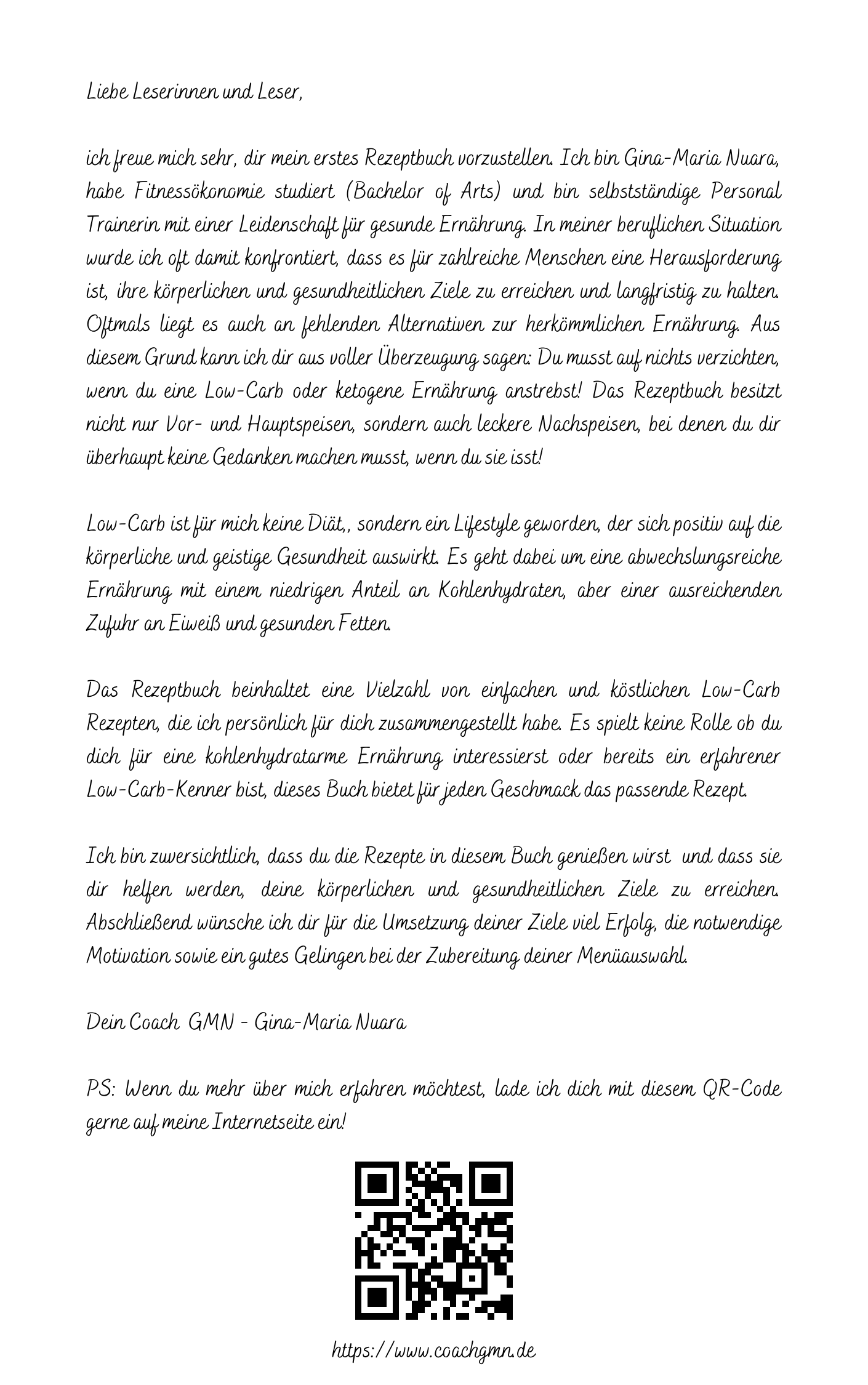 „Erreiche deinen Traumkörper mit Low-Carb!" Rezeptbuch